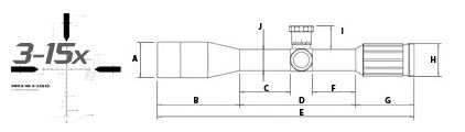 SWFA SS 3-15x42mm Rifle Scope