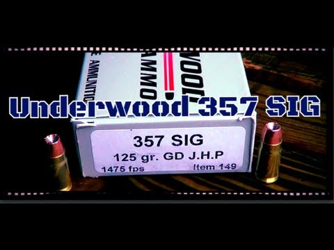 Underwood Ammo 357 SIG 125gr Gold Dot JHP Ballistics Gel Test