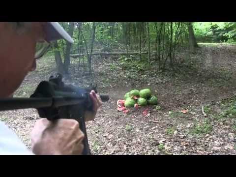 Suppressed MP5 vs Watermelons