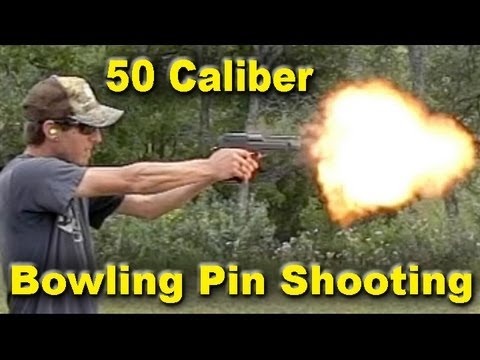 50 Caliber Shooting Bowling Pins