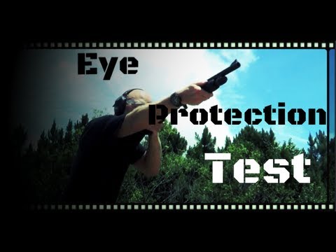 ANSI Z87 Eye Protection Test With 12ga Shotgun & 22LR Rounds