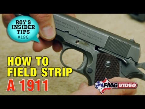 How To Field Strip A 1911