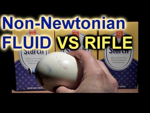 Shooting Non-Newtonian Fluids with a 22 Rifle