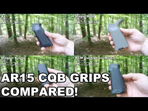 CQB AR15 Grips Compared