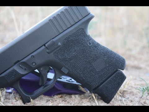 Glock 26 Modification - Grip Reduction and Stipple