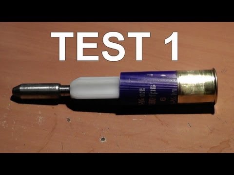 Insane 12 ga Experimental Shotgun Round Testing