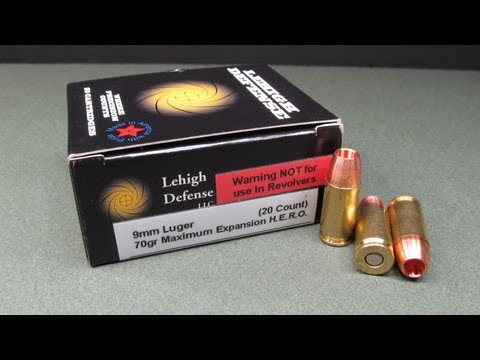 Lehigh Defense 9mm 70 Grain Maximum Expansion HERO Ballistics Test