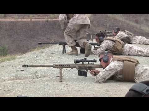 Marines Training with .50 Caliber Sniper Rifles