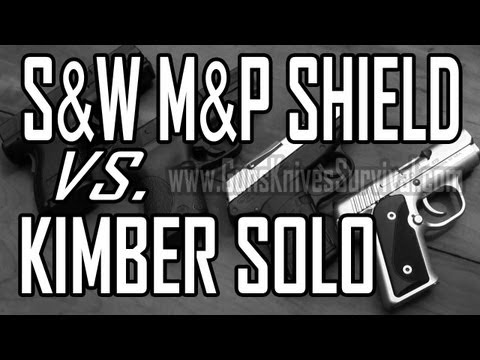 S&W M&P Shield vs Kimber Solo Carry STS