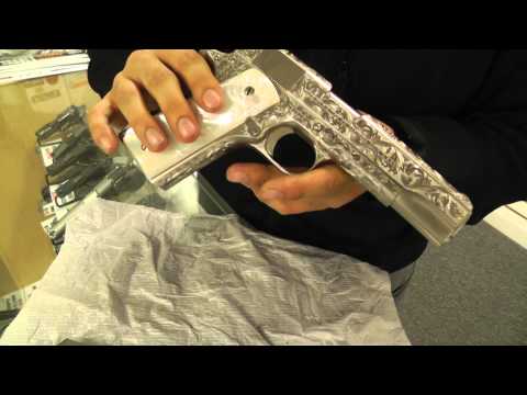 Engraved Colt 1911 45 ACP