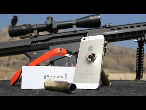 Gold iPhone 5S vs 50 Cal