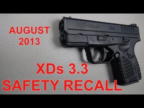 Handgun Recall – Springfield XD-S