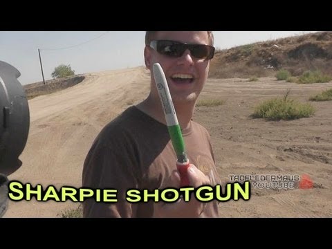 Jumbo Sharpie Pen Shotgun Round