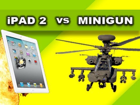 M134 Minigun vs iPad2