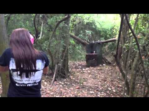 Maddi Shooting The Kel-Tec KSG