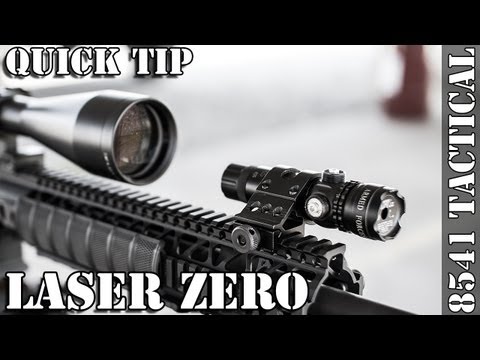 Using a Laser to Maintain Zero When Changing Scopes