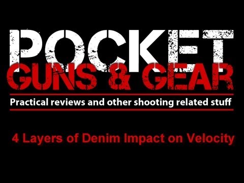 Velocity Impact of 4 Layers of Heavy Denim on 9mm