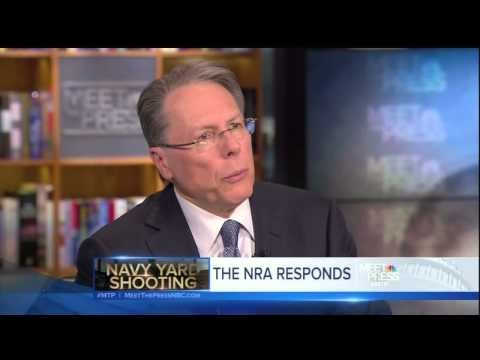 Wayne LaPierre on Meet the Press - We Need More Armed Security