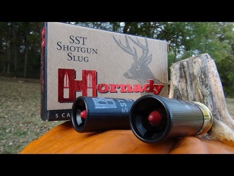 12 GA Hornady SST Shotgun Slug vs Pumpkins