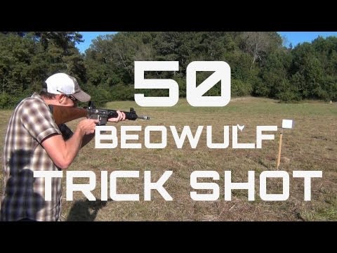 50 Beowulf Trick Shot