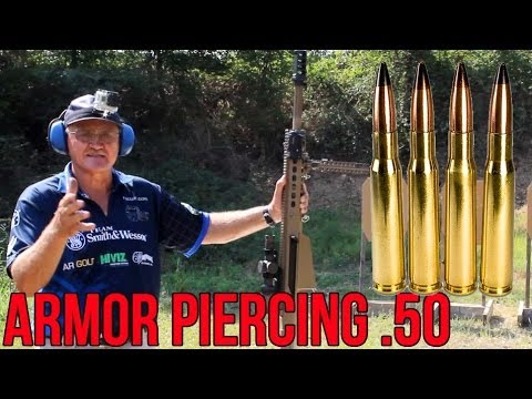 Barrett 50 Cal Armor Piercing Round Testing