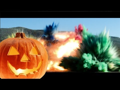 Exploding Pumpkins with C4 and Detonation Cord