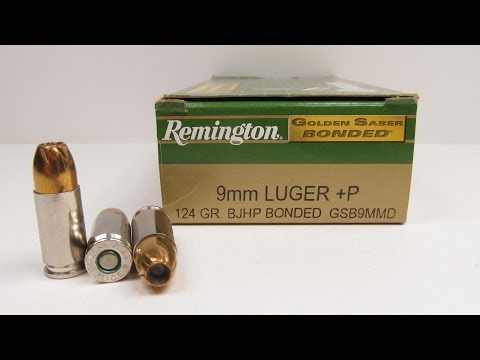 Remington Golden Saber Bonded 9mm +P Ammo Test