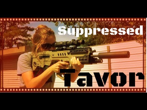 Suppressed IWI Tavor Bullpup Battle Rifle Review