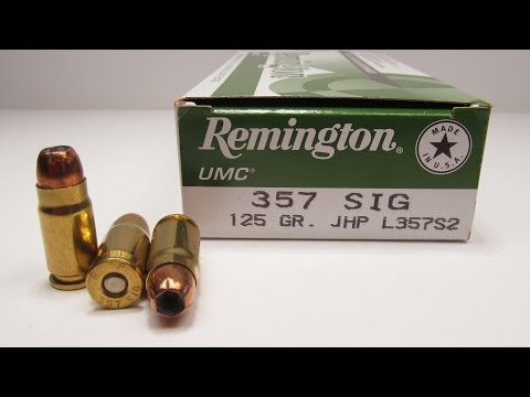 Ammo Test - Remington UMC 357 Sig 125 Grain JHP