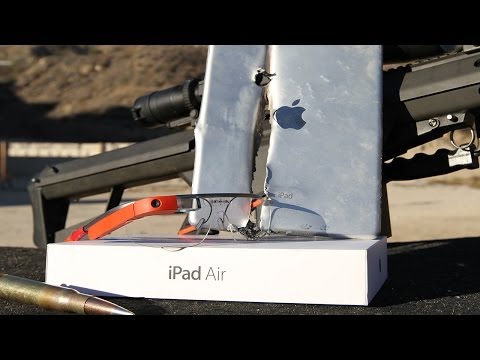 Barrett M82A1 50 Caliber vs iPad Air