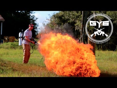 Flame Throwers, Cannons, 50 Cals, Full Autos, and Explosions