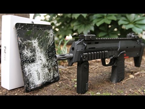 Full Auto H&K MP7 vs iPad Mini