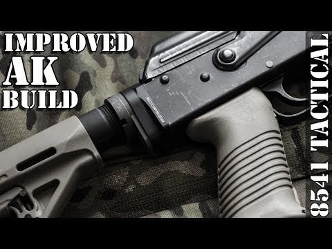 Improved AK Build - Rifle Dynamics M4 Stock Adapter, Magpul MOE Buttstock, Magpul AFG2