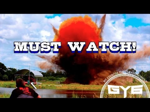 In the Red Exploding Targets – Massive Mountain Explosion