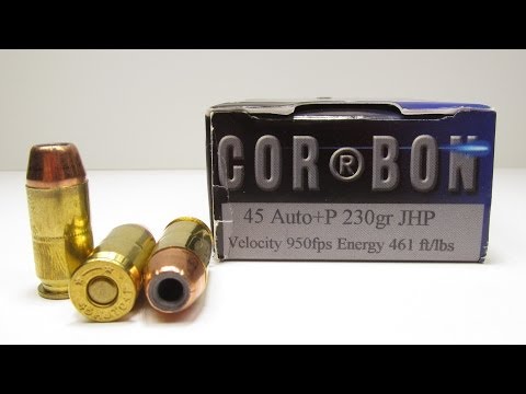 Ammo Test – Corbon 45 Auto +P 230 Grain JHP