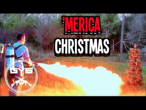 Flamethrower Christmas Tree