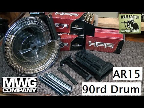 MWG 90 Round AR-15 Drum Magazine