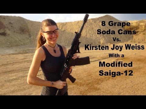 Saiga-12 Shotgun vs Grape Soda