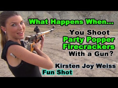 Shooting a Party Popper