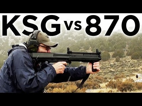 Tactical Shotgun Comparison - Kel-Tec KSG vs Remington 870