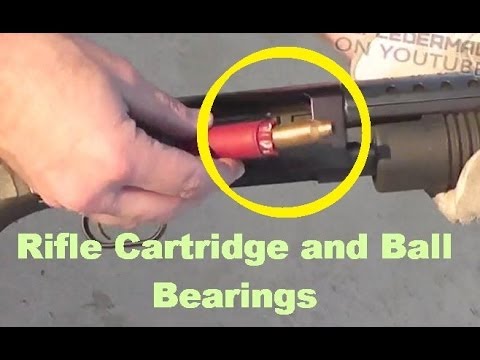 Weird Shotgun Loads - Rifle Cartridge and Ball Bearings