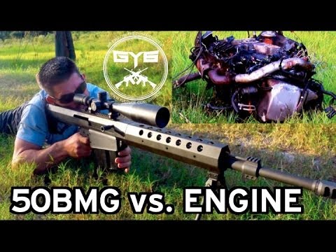 Armor Piercing 50BMG Incendiary vs Car Engine