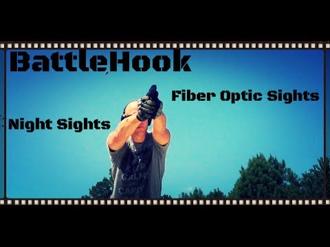 Battlehook Night Sights and Fiber Optic Sights for Glock Pistols