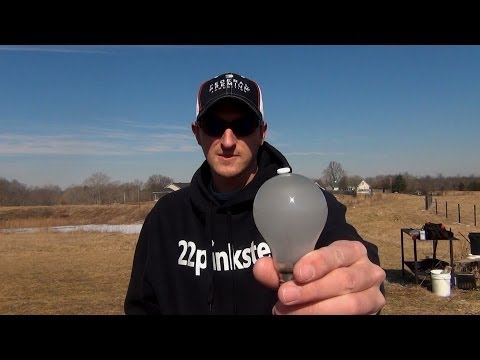 Trick Shot - Shooting an Aspirin off a Light Bulb