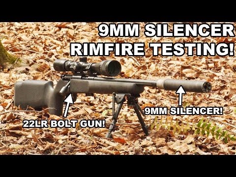 9mm Liberty Infiniti Suppressor on 22LR Rifle