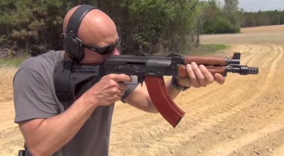 Shoulder Firing an AK or AR Pistol with Stabilizing Brace