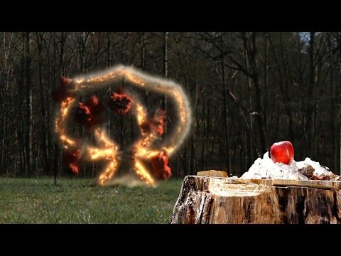 Apple Tree Shaped Det Cord Explosion