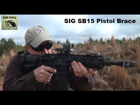 Shouldering the SIG SB15 Pistol Brace