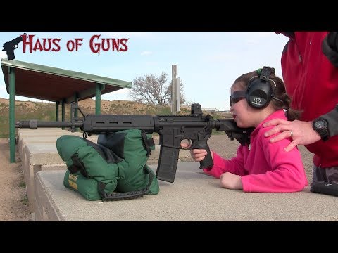 Teaching a 7 Year Old to Shoot an AR-15 Rifle