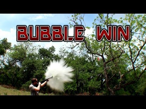 12 Gauge Shotgun vs Bubbles